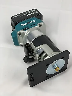 Makita DRT50 Trimmer Router Sub BASE PLATE Guide Bush Adaptor • £19.99