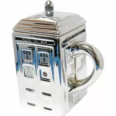 Doctor Who - TARDIS Mug With Lid (Silver) NEW Wesco • $33.85