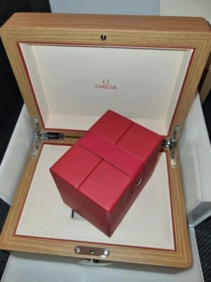 £99.99 • Buy Omega Lacquered Wooden Watch Box With Travel Box Insert Very  Latest Box NEW