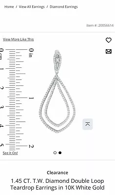 Diamond Earrings From Zales/peoples  • $2000