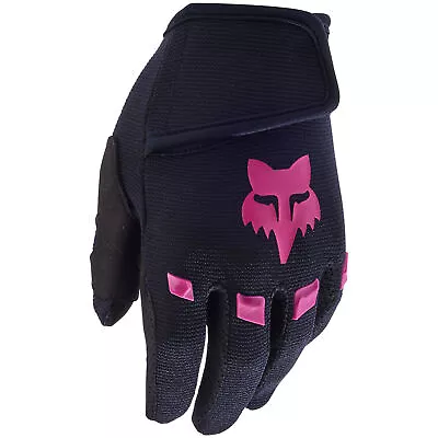 Fox Racing Kids Dirtpaw Gloves Clarino Touch Screen Secure Off-Road Black/Pink • $19.95