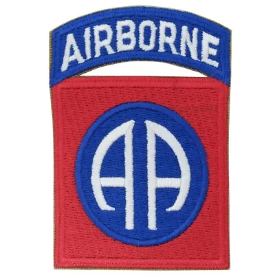 82nd Airborne Patch WW2 Repro All Americans US Army Badge Uniform Insignia Crest • £5.88