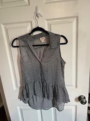 Mossimo Grey Blouse With Bunnies Size M • $4