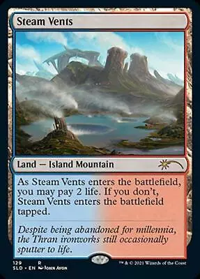 MTG - Steam Vents - Secret Lair - Medium Play - Normal • $17.21