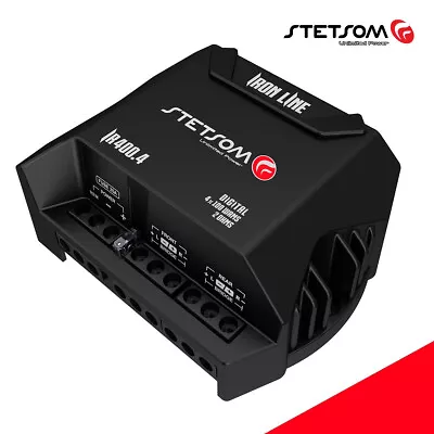 Stetsom IR 400.4 Amplifier 2 Ohm 4 Channel 400 Watts Full Range Compact Car Amp • $89.99