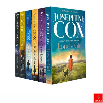 £29.99 • Buy Josephine Cox 6 Books Collection Set Pack Lonely Girl, Three Letters, Midnight