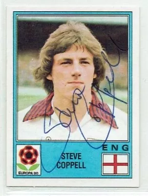 STEVE COPPELL Signed 1980 Panini Europa 80 Sticker #124 ENGLAND MAN UTD • £4.99