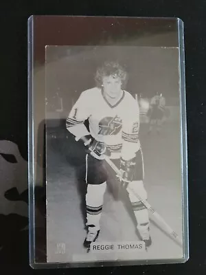 1974 Reggie Thomas Michigan Stags WHA Hockey J.D Mccarthy Postcard See Pics • $29.99