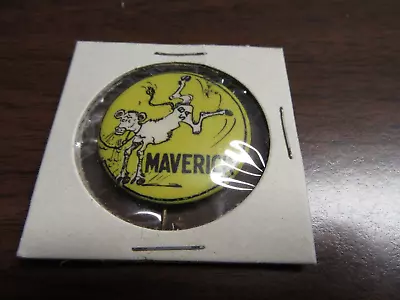 Maverick Jumping Steer With BSA On The Rump Celluloid Button   C34 • £9.59