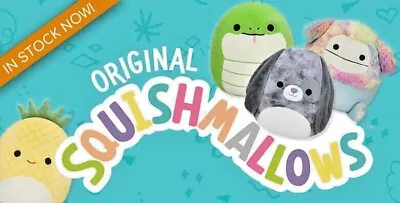 £11.95 • Buy GENUINE  Squishmallows  Soft Toys Select From 100+.    Size 2ins - 16ins FREE PP