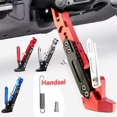 CNC Aluminum Motorcycle Adjustable Kickstand Foot Side Stand Support Universal • $13.86