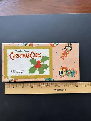 Vintage Japanese Christmas Cards With Original Box 1960s • $29.99