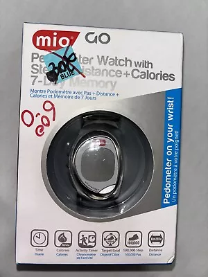 Mio Go Pedometer Watch With Steps / Distance / Calories 7-day Memory ~ Black • $20