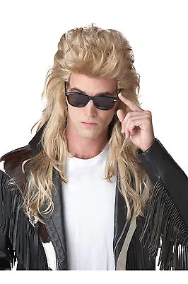 80's Rock Mullet Heavy Metal Adult Costume Wig - Blonde • $19.98