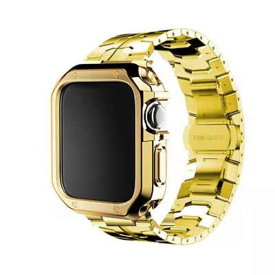 Titanium Metal Band Strap TPU Case For Apple Watch Ultra 49mm Series 9/8/7/6/SE • $21.99