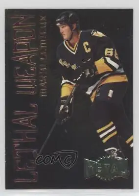 1996-97 Fleer Metal Universe Lethal Weapon Mario Lemieux #11 HOF • $26.69