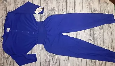 VTG 80's JUMPSUIT JUMPER PARACHUTE LEGS KNIT MADE USA ROMPER WOMENS S NOS MACY'S • $55