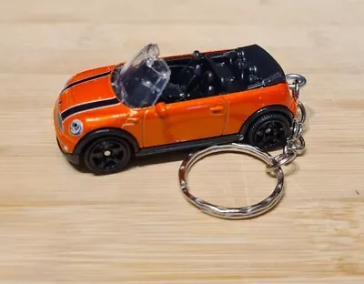 1/64 Diecast Model Car Keyrings  Mini Cooper S Cabrio 2010 • £14.99