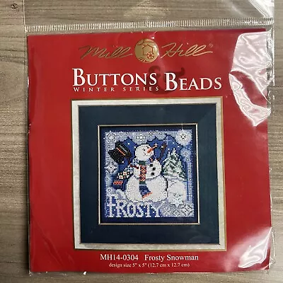 Mill Hill Button Beads Cross Stitch Kit Winter Series Frosty Snowman MH14-0304 • $13.95