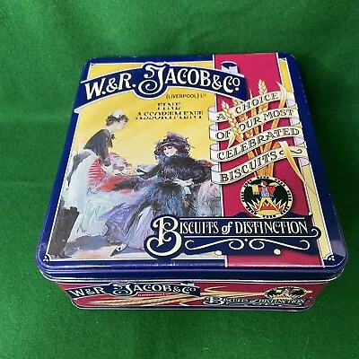 W & R Jacob & Co. Liverpool Ltd Vintage Biscuit Tin • £6.99