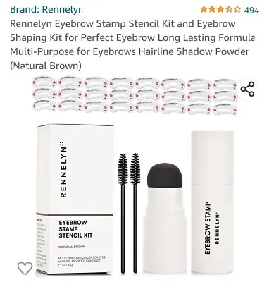 £5.99 • Buy Rennelyn Eyebrow Stamp Stencil Kit And Eyebrow Shaping Kit  *Brand New,Sealed*