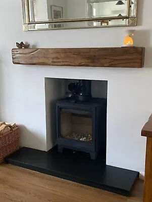 Solid Oak Mantel Beam Fireplace/ Fire Surround/ Mantel Shelf 120cm X 15cm X 10cm • £140