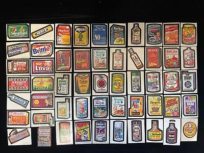 Lot Of 55 Vintage TCG Topps Wacky Packages Stickers Trading Cards F1 • $149