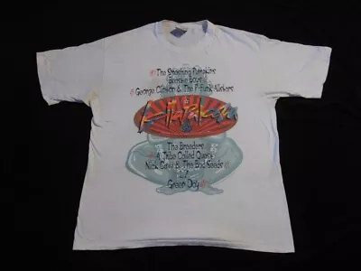 Vintage Lollapalooza 1994 White Tee Shirt Smashing Pumpkins Beastie Size XL • $100