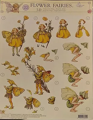 STUDIOLIGHT FLOWER FAIRIES No.22 A4  3d Step By Step Decoupage Sheet Not Die-cut • £0.99