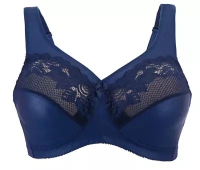 New  🌞 USA BRAND-NAME (Minimizer) NAVY BRA 42F Authorized Reseller • $22