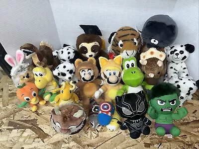 LOT Of 23 Nintendo Pokemon  Marvel Mario Misc Plush Toys • $0.99