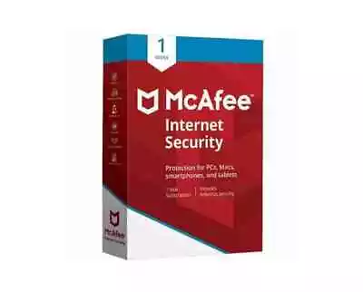McAfee Internet Security 1 Device 1 Year Key GLOBAL • $15