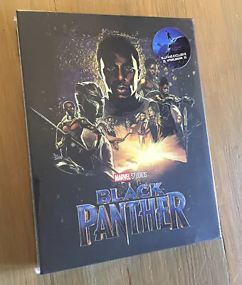 Black Panther 2D/ 3D Blu Ray Steelbook Blufans Full Slip Ltd Ed NEW SEALED • £37.99