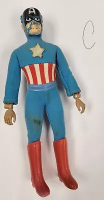 Vintage Captain America Original 1974 Mego 8” Action Figure - (C) • $90