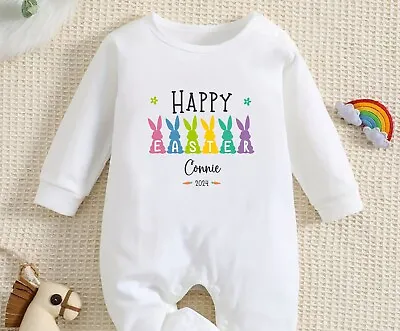 Personalised My First Easter Baby Rompersuit - 1st Easter Baby Outfit • £12.99