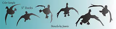 Joanie Stencil 5  Landing Mallard Ducks Marsh Bird Hunt Outdoor DIY Wall Border • $16.95