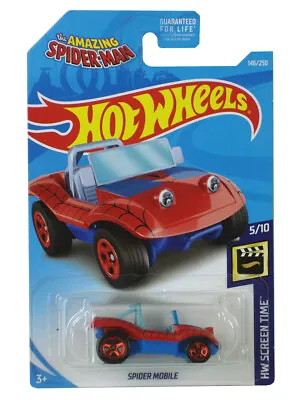Hot Wheels Amazing Spider-Man Spider Mobile 1/64 Scale Character Car Marvel New • $9.95