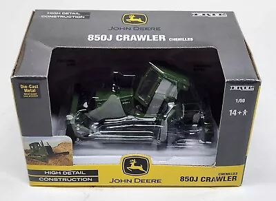 John Deere 850J Crawler / Bulldozer W/ Ripper By Ertl 1/50 Scale Military Green • $137.05