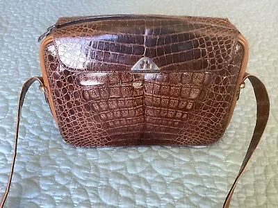 GENUINE VINTAGE ALLIGATOR PURSE FROM ITALY. Zip Closure And 2 Sides  Compartment • $45