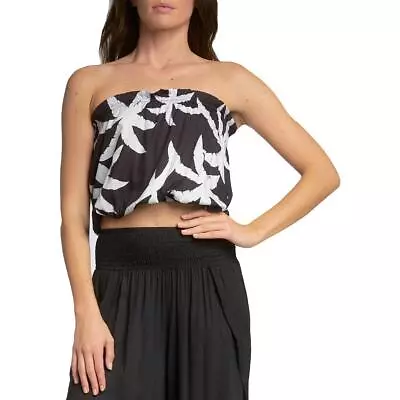 Elan Women's Strapless Printed Ruffle Trim Tube Top • $6.99