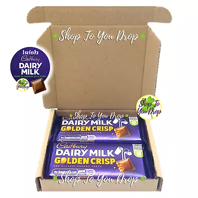 2 BAR IRISH CADBURY CHOCOLATE GIFT BOXES Present Mint Crisp Tiffin Dairy Milk ☘️ • £6.45