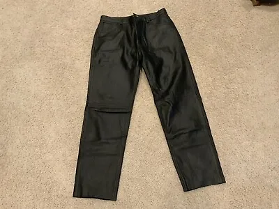 Colebrook American Classics Leather Jeans Pants Men's Size 36X30 Free Shipping • $47