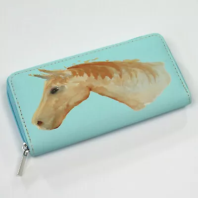 Black Ginger Kat Jackson British Artist Brownie The Horse Animal Large Zip Purse • £13.29