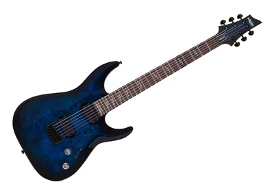 $499 • Buy Schecter Omen Elite-6 Series Solid Body E G Rosewood/See-Thru Blue Burst - 2452
