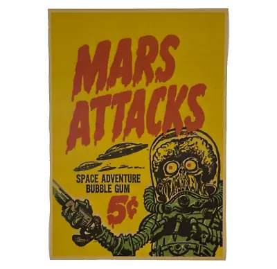 Vintage Mars Attacks Poster 1950s Retro Poster REPLICA Print Aliens Outer Space • $12.99