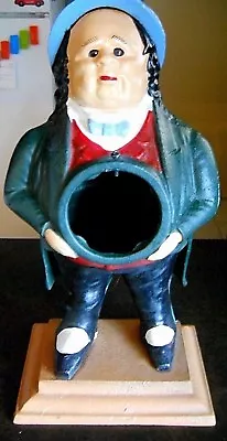 BRADLEY & HUBBARD JOHN BULL 1940s REPOP NON-MOVING EYE CAST IRON FIGURE NO CLOCK • $120