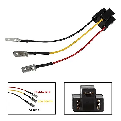 2x H4 9003 HB2 Wire Harness 4x6'' 5x7'' 7x6'' Headlight Connector Adapter Socket • $7.99