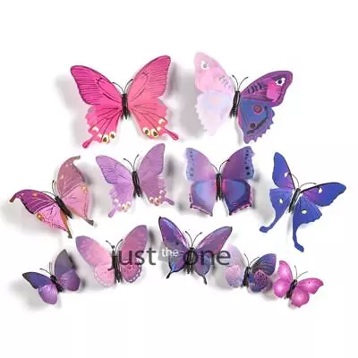 New 12pcs 3D Wall Sticker Butterfly Home Decor Room Decoration Stickers Mumuc • $0.99