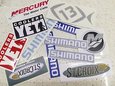 $12.99 • Buy Fishing Stickers LOT Of 12 Decals  For Serious Angler