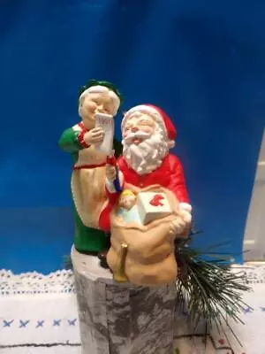 -Christmas-Hallmark Christmas Ornament CHECKING HIS LIST-sANTA Mr. And Mrs.Claus • $2.24